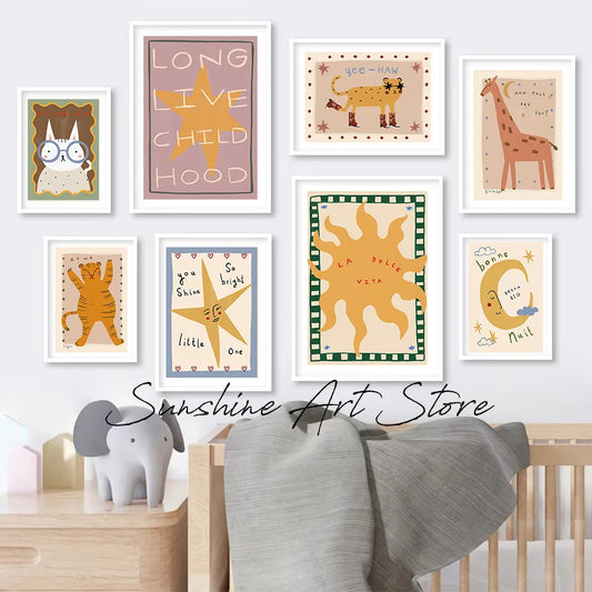 Positive Cartoon Quotes Poster