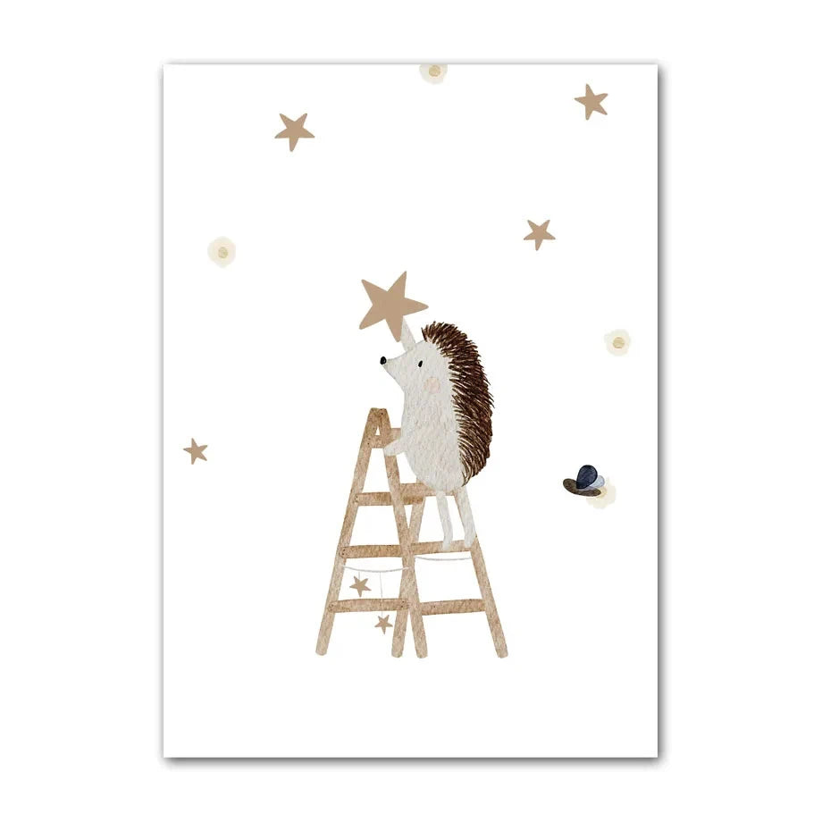 Blue Space Themed Nursery Prints