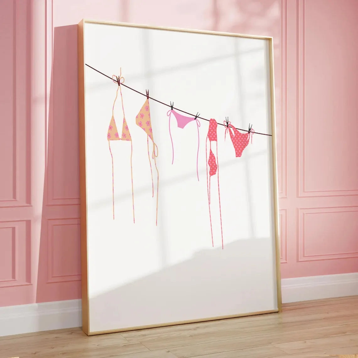 Pink Seashell and Starfish Prints
