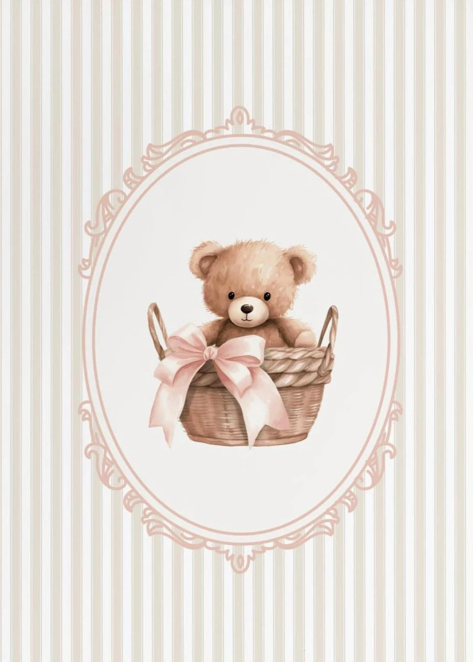 Pink Plaid Nursery Prints