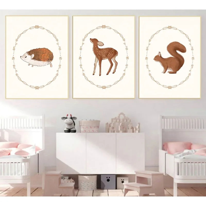 Cute Woodland Animal Posters