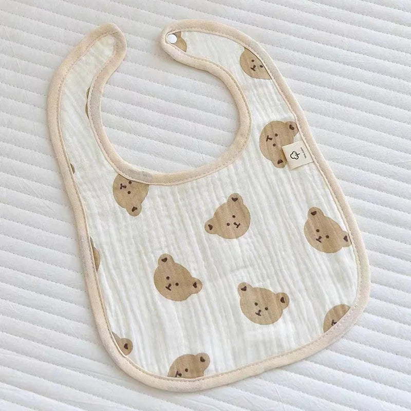 Cartoon Bear Baby Bibs