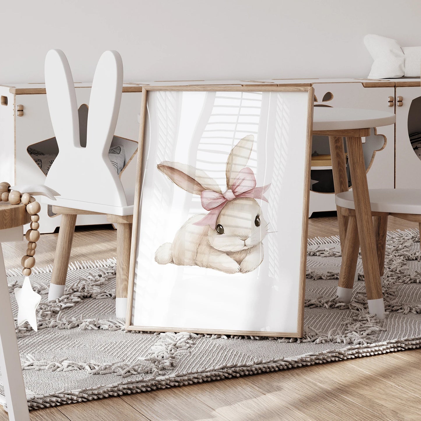 Set of 3 Personalised Bunny Prints