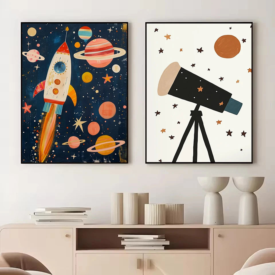 Outer Space Nursery Prints