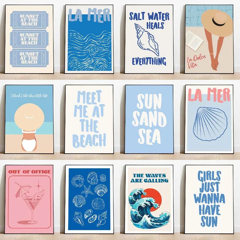 Meet me at the Beach Summer Prints