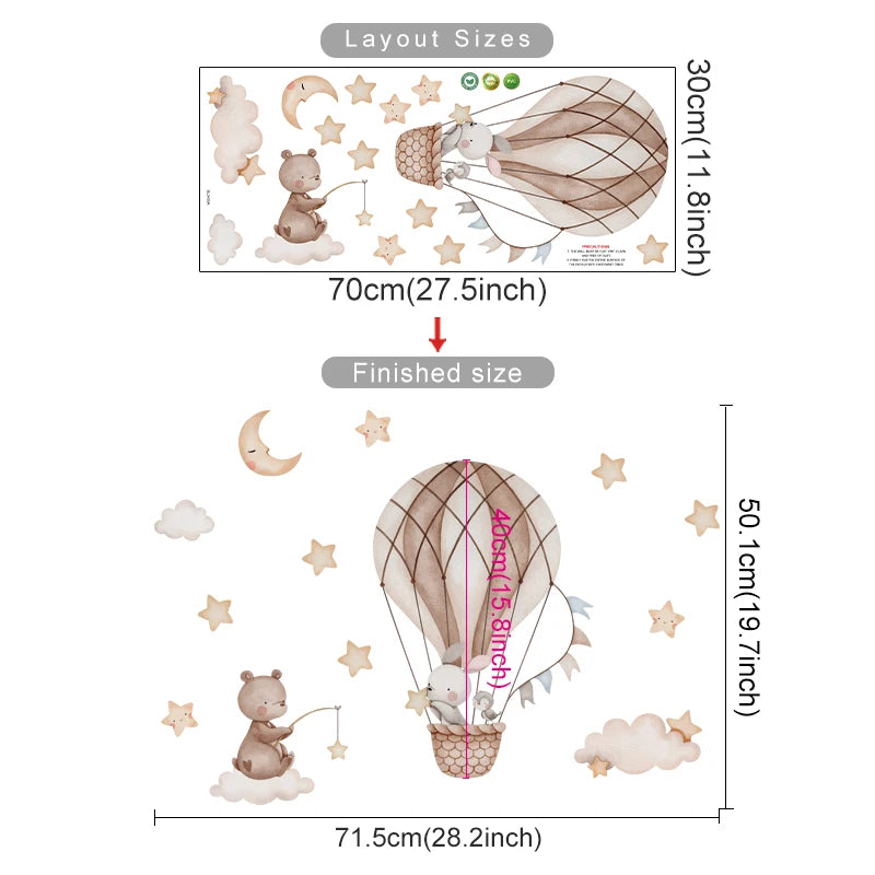 Hot Air Balloon Decal