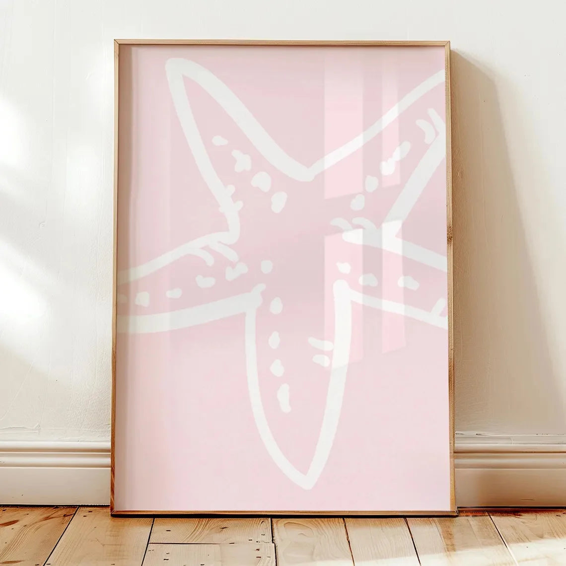 Pink Seashell and Starfish Prints