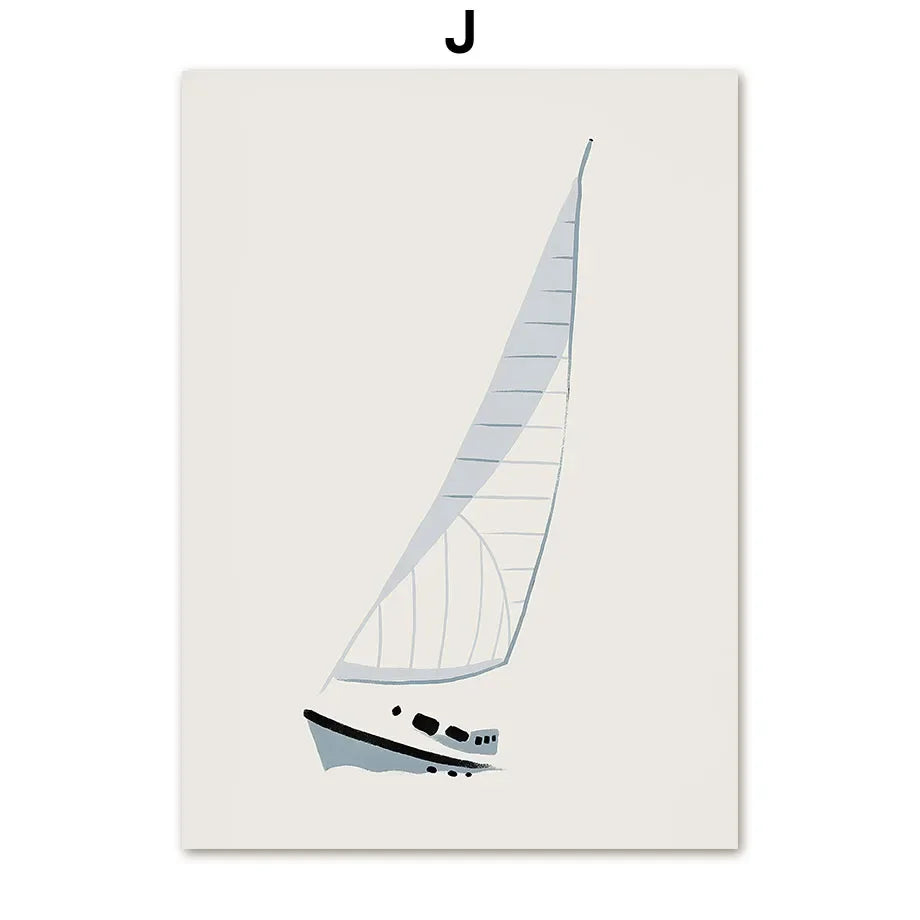 Light Sailboat Prints