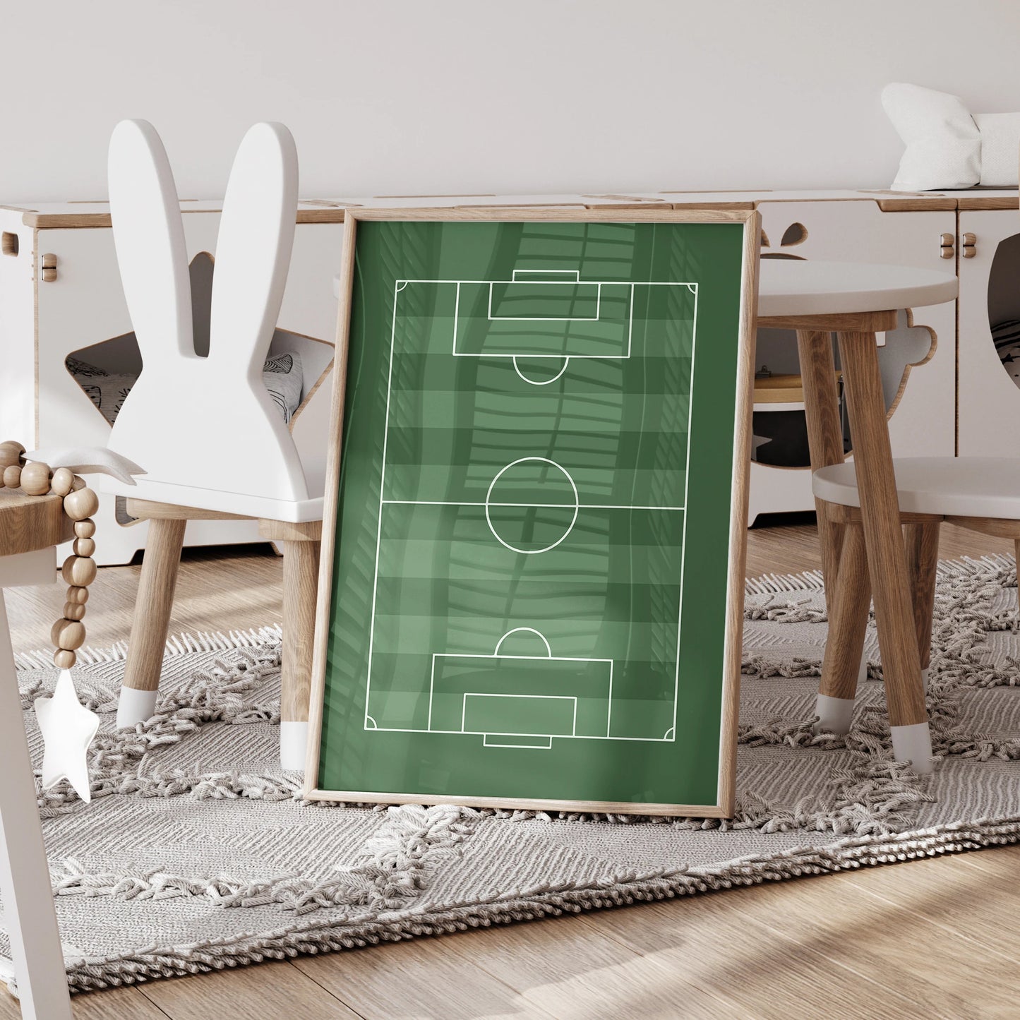 3pcs Personalized Custom Name Cartoon football Wall Art Print Picture Canvas Poster Painting For Living Room Home Decor