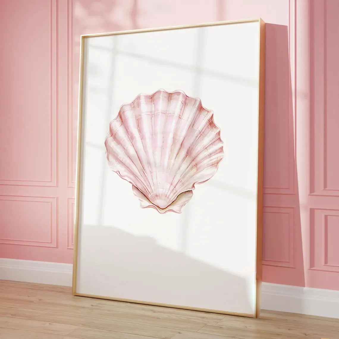 Pink Seashell and Starfish Prints