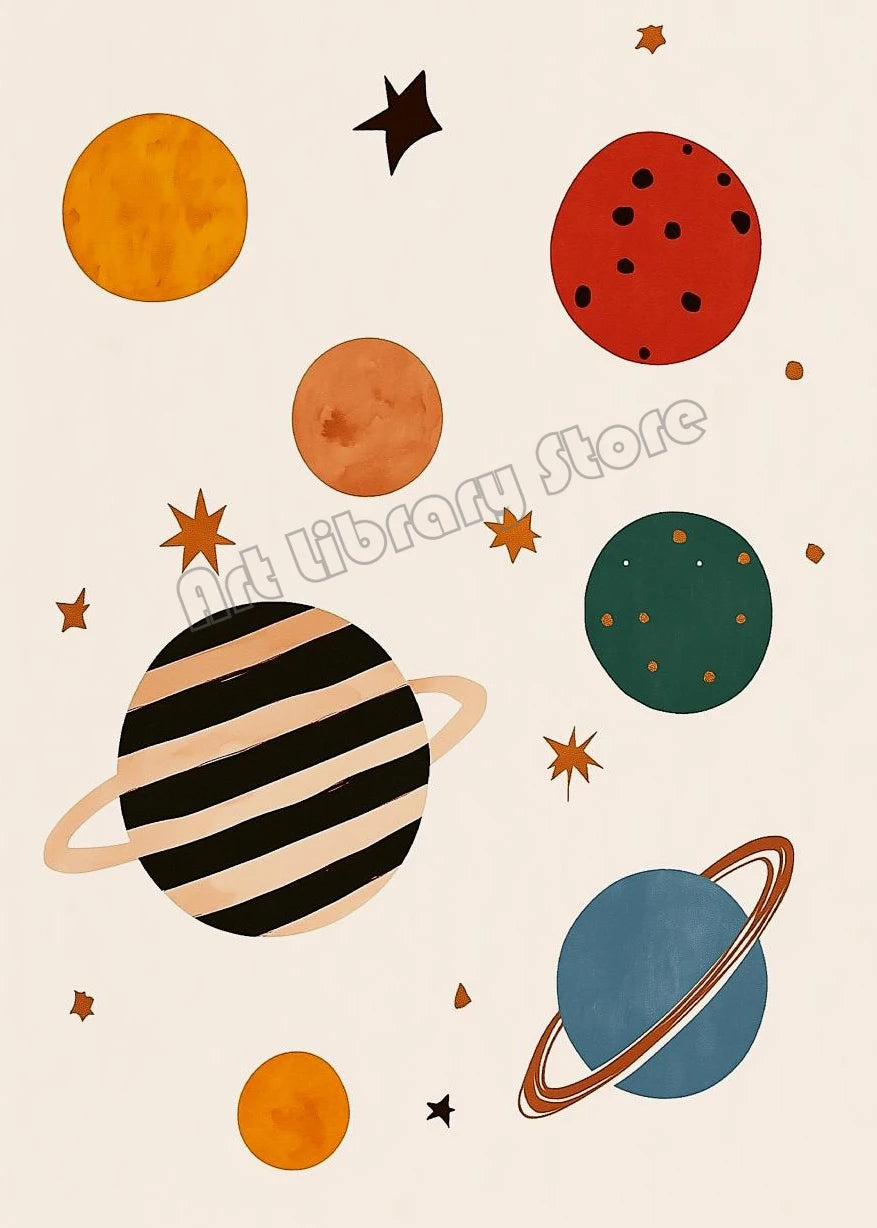 Outer Space Nursery Prints