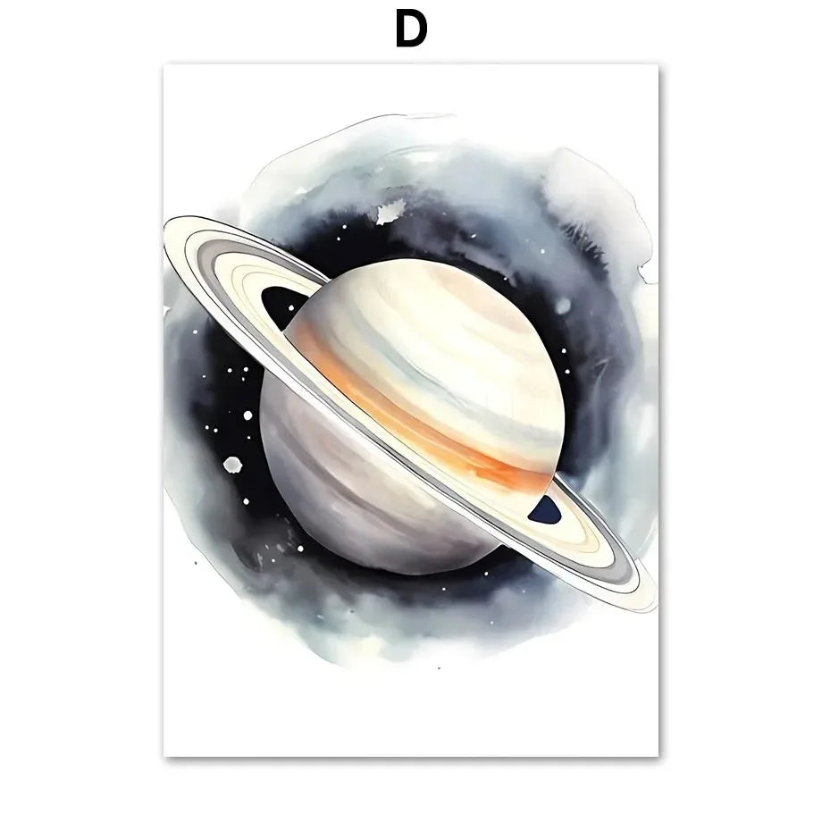 Spacecraft Rocket Nursery Prints