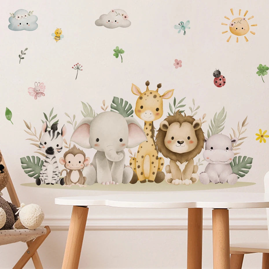 Cute Zoo Animals Decal