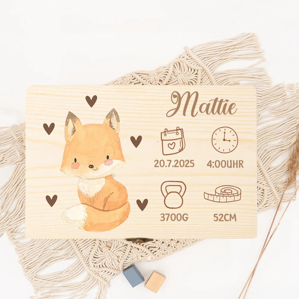 Personalised Animal Keepsake Box
