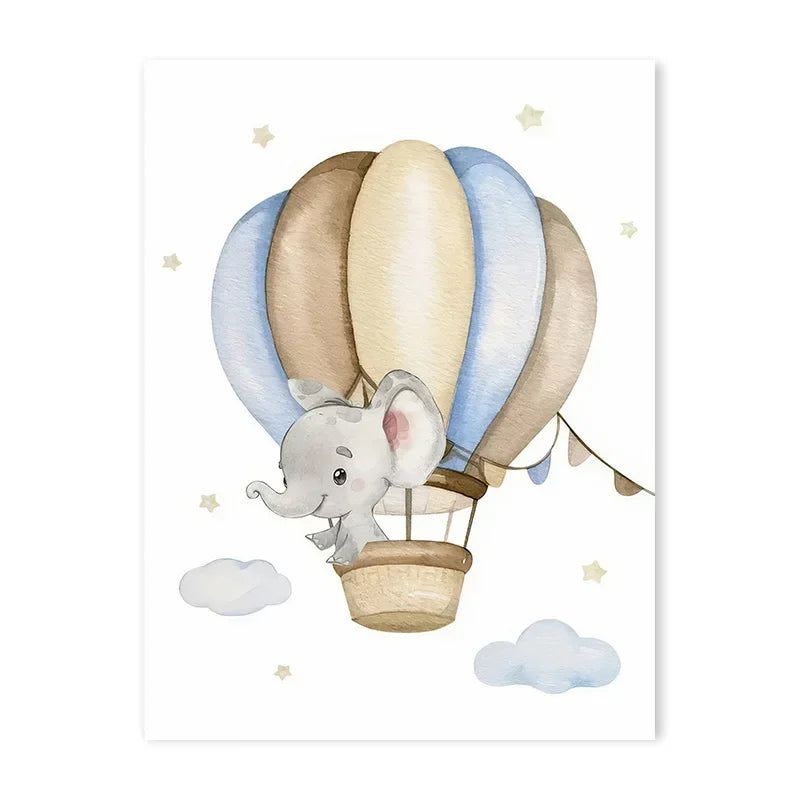 Pastel Blue Nursery Prints