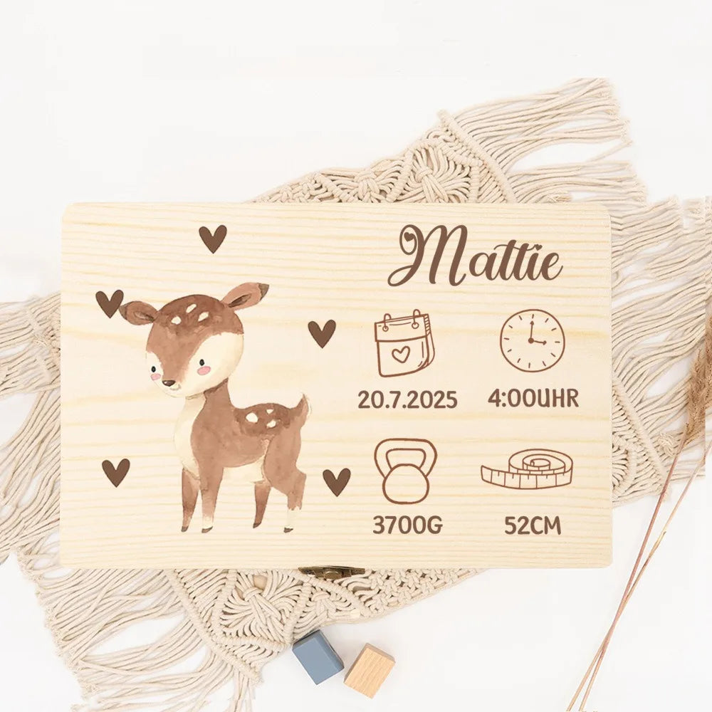 Personalised Animal Keepsake Box