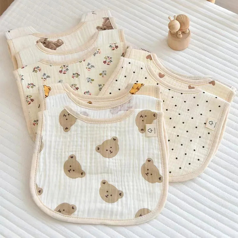 Cartoon Bear Baby Bibs