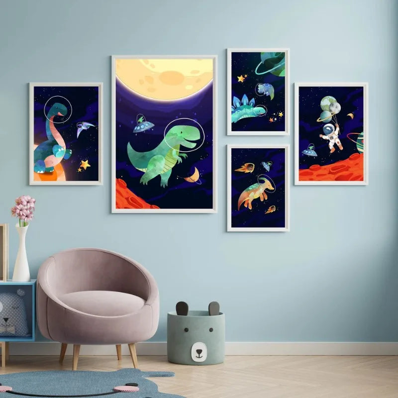 Space Dinosaur Prints