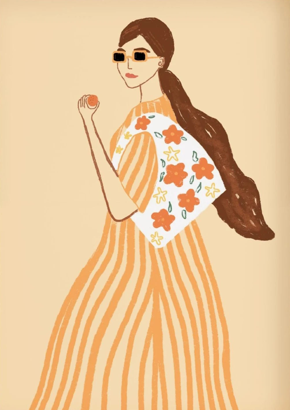 Preppy Tropical Seashell Prints