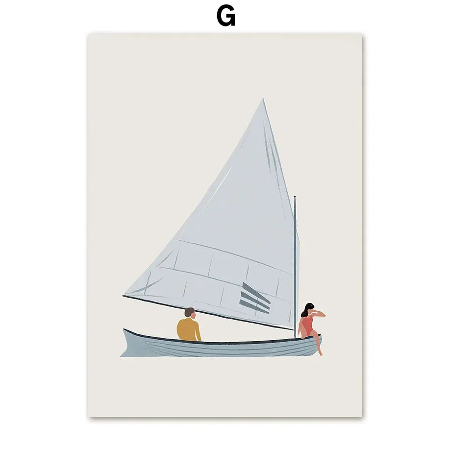Light Sailboat Prints