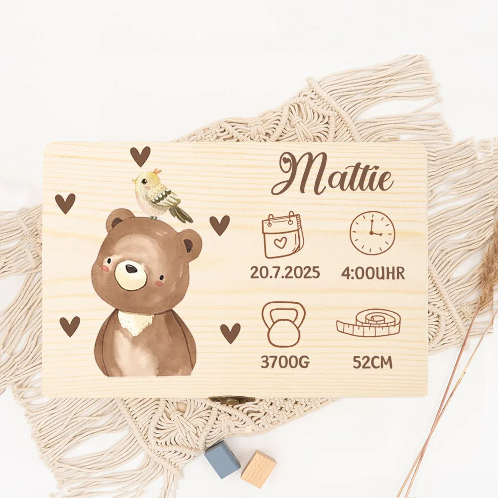 Personalised Animal Keepsake Box