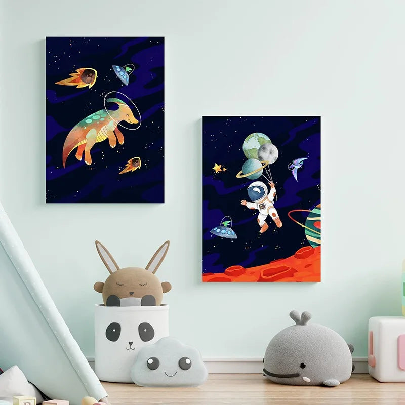 Space Dinosaur Prints