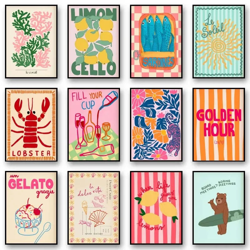 Preppy Tropical Beach Summer Prints