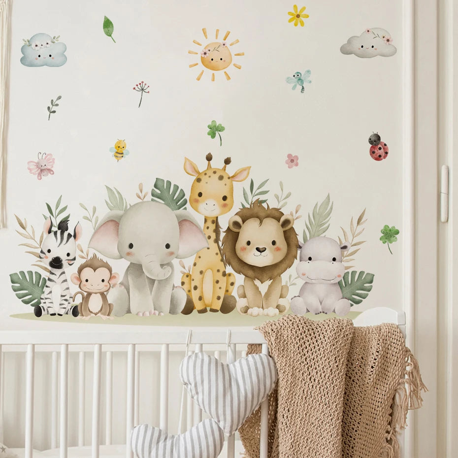 Cute Zoo Animals Decal