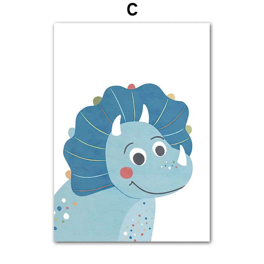 Personalised Initial Dinosaur Prints