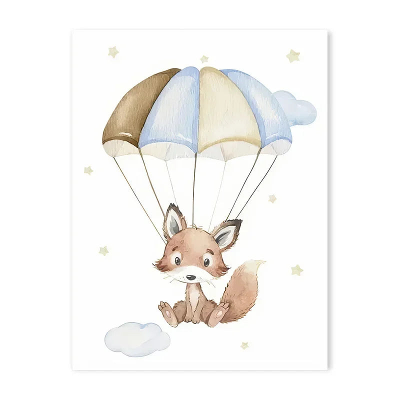 Pastel Blue Nursery Prints