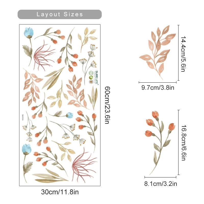 Boho Style Flower Decal