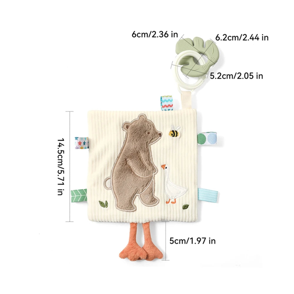 Soft Baby Books toys Montessori 3D Touch Feel High Contrast Cloth Book Sensory Early Learning games for kids Educational toys
