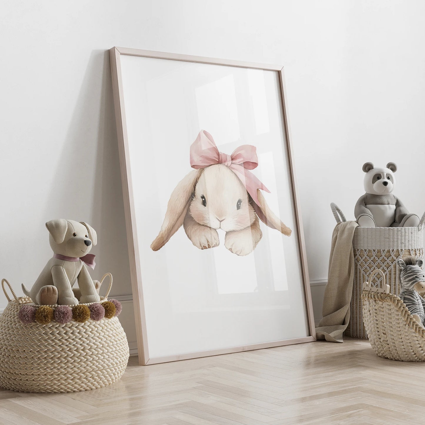 Set of 3 Personalised Bunny Prints