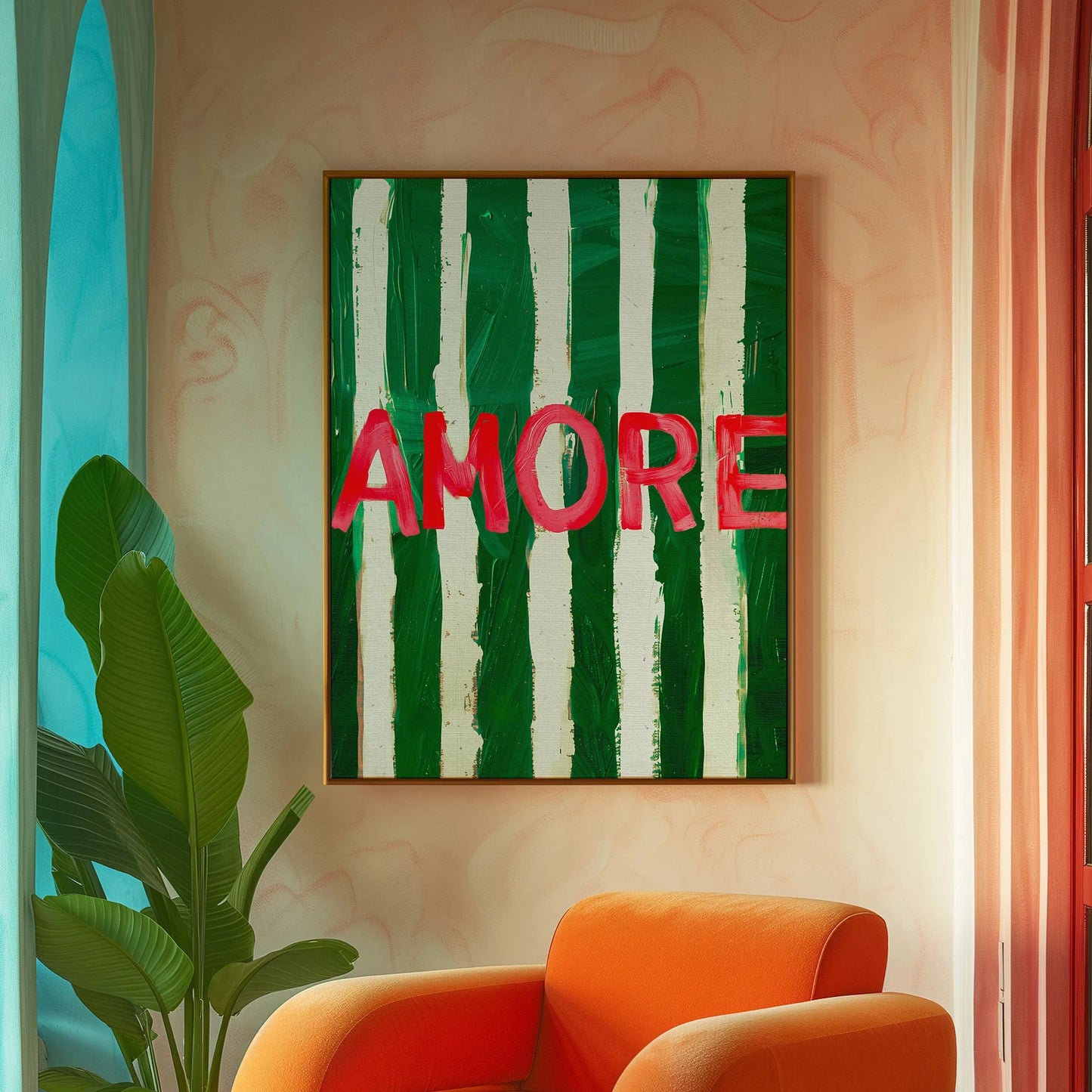 Amore Retro Canvas Prints
