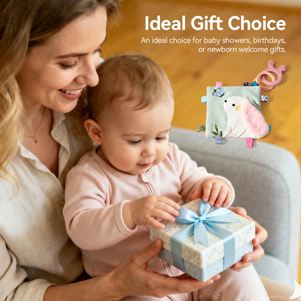 Soft Baby Books toys Montessori 3D Touch Feel High Contrast Cloth Book Sensory Early Learning games for kids Educational toys
