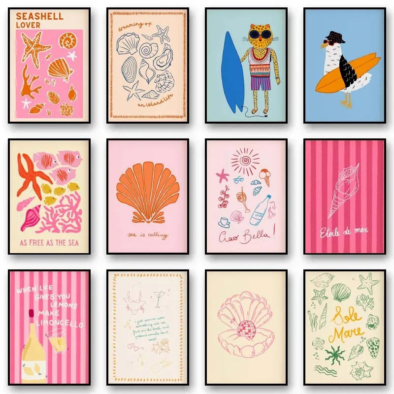 Preppy Tropical Beach Summer Prints