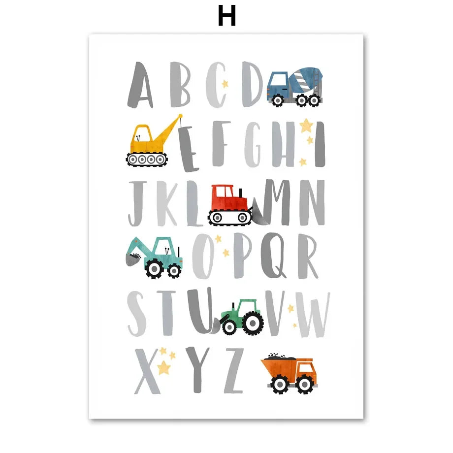 Alphabet Truck Prints