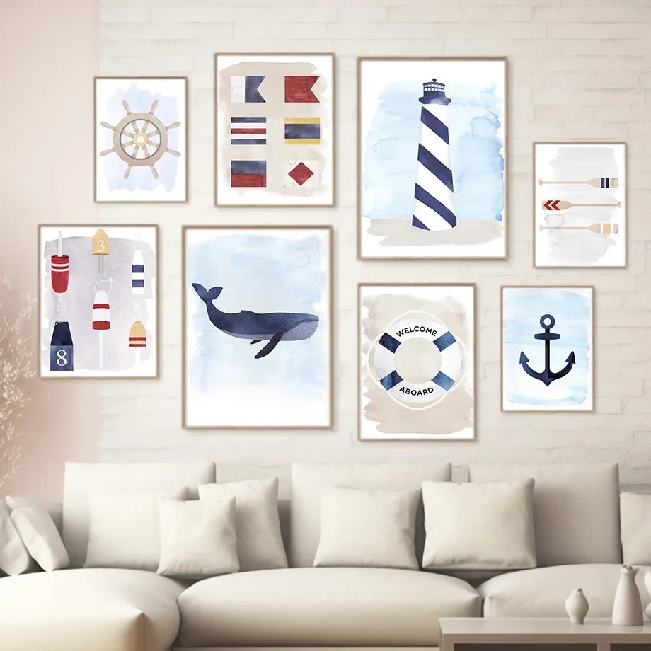 Blue Sailor Prints