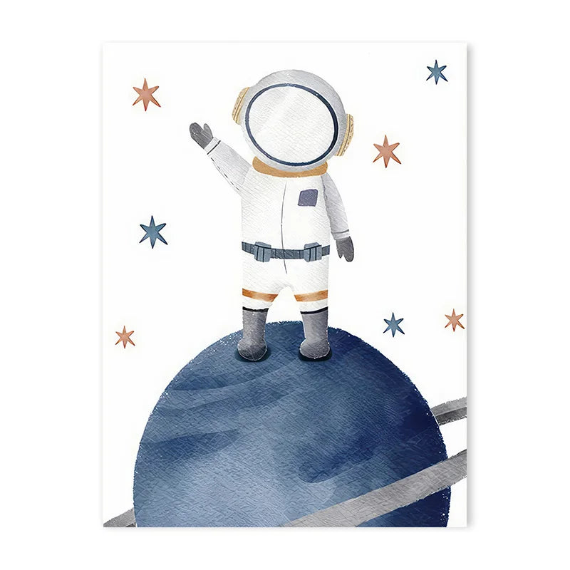 Space Themed Initial Prints