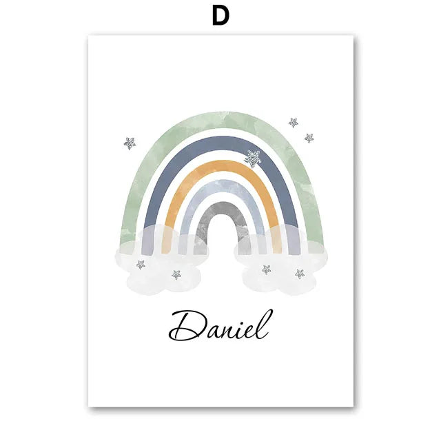 Rainbow, Moon & Stars Prints
