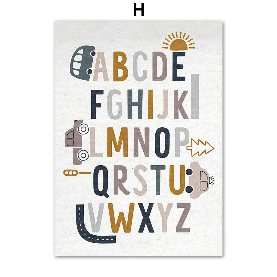 Positive Alphabet Prints