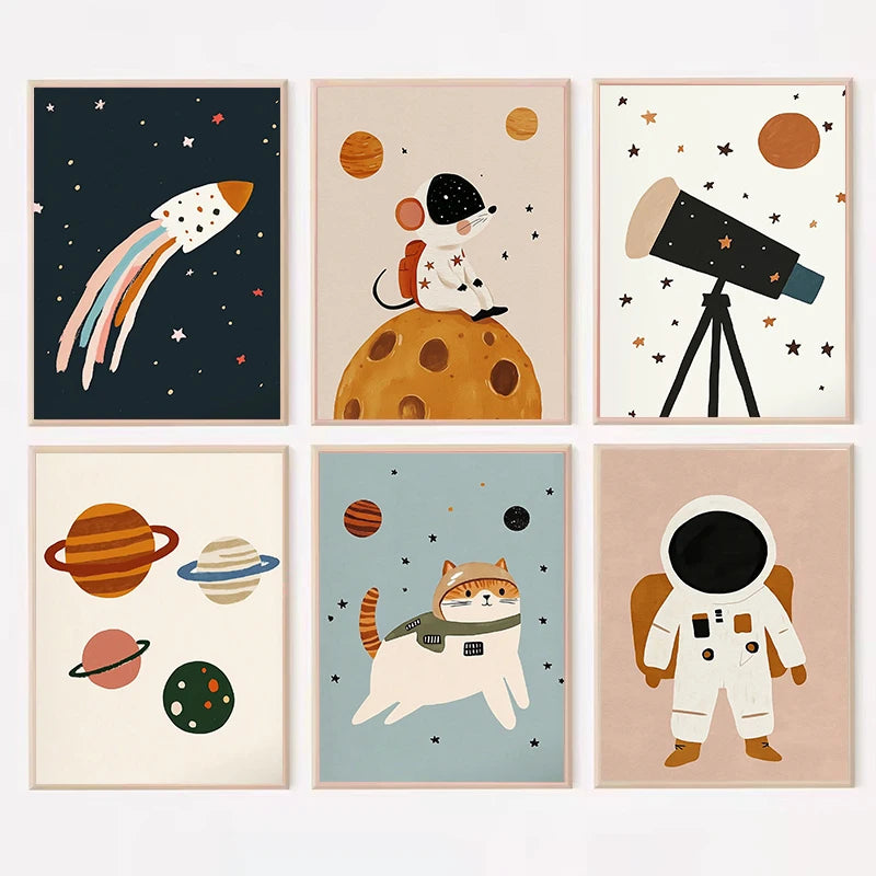 Outer Space Nursery Prints
