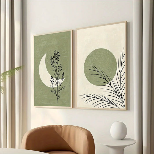Set of 2 Bohemian Plant Wall Prints