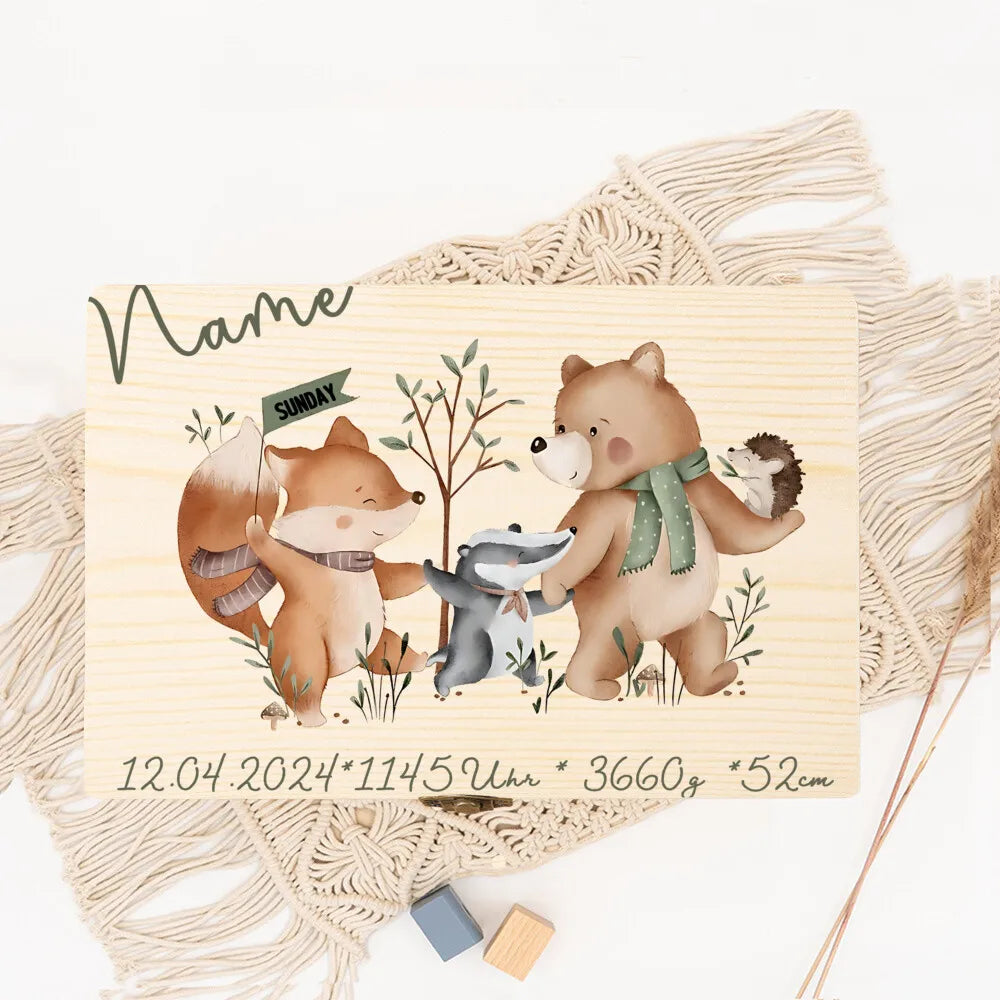 Personalised Baby Memory Box