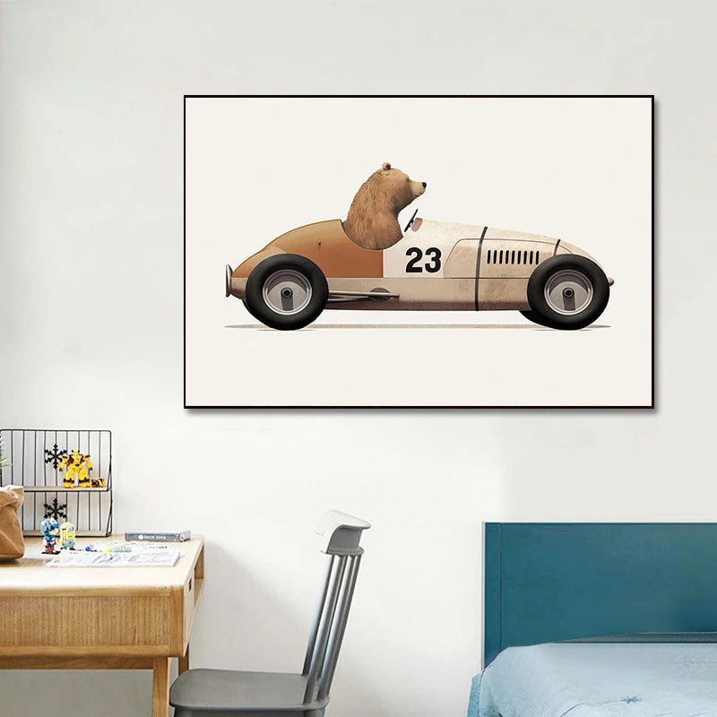 Cartoon Animal Car Prints