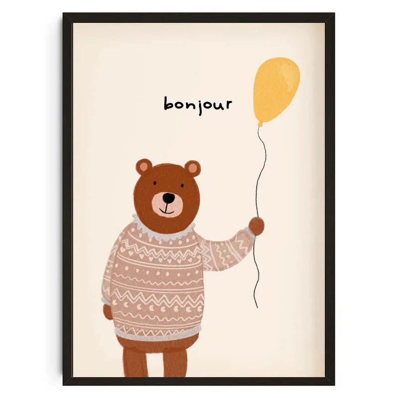Nordic Animal Nursery Prints
