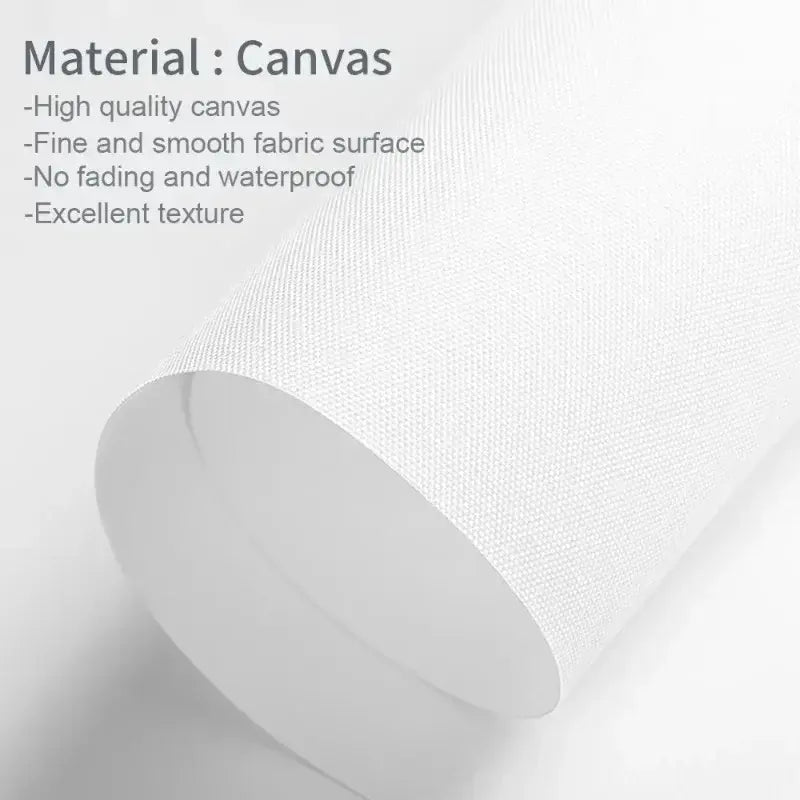High-quality canvas material with fine smooth texture, waterproof and fade-resistant for digital art prints