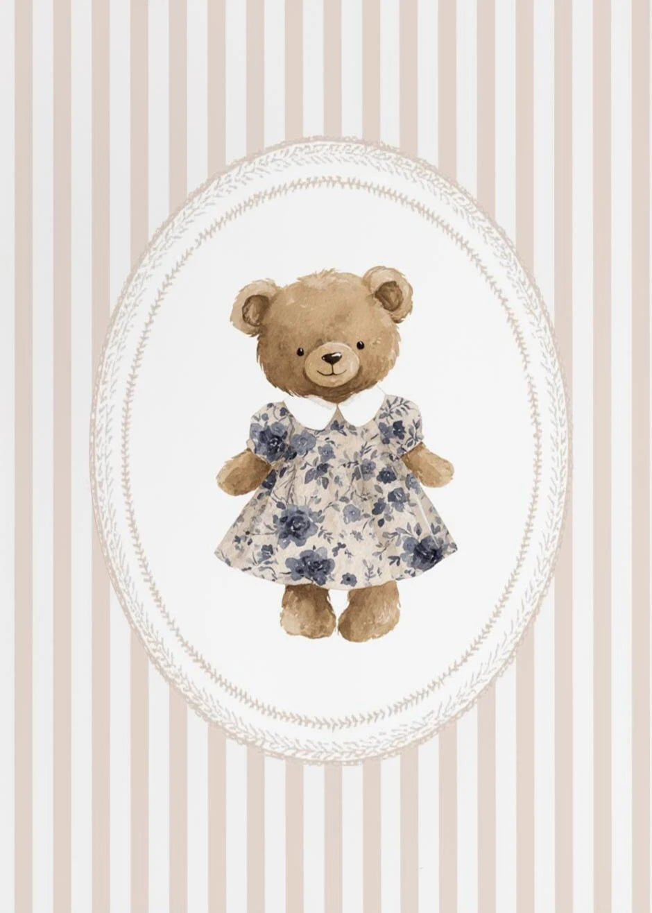 Pink Plaid Nursery Prints