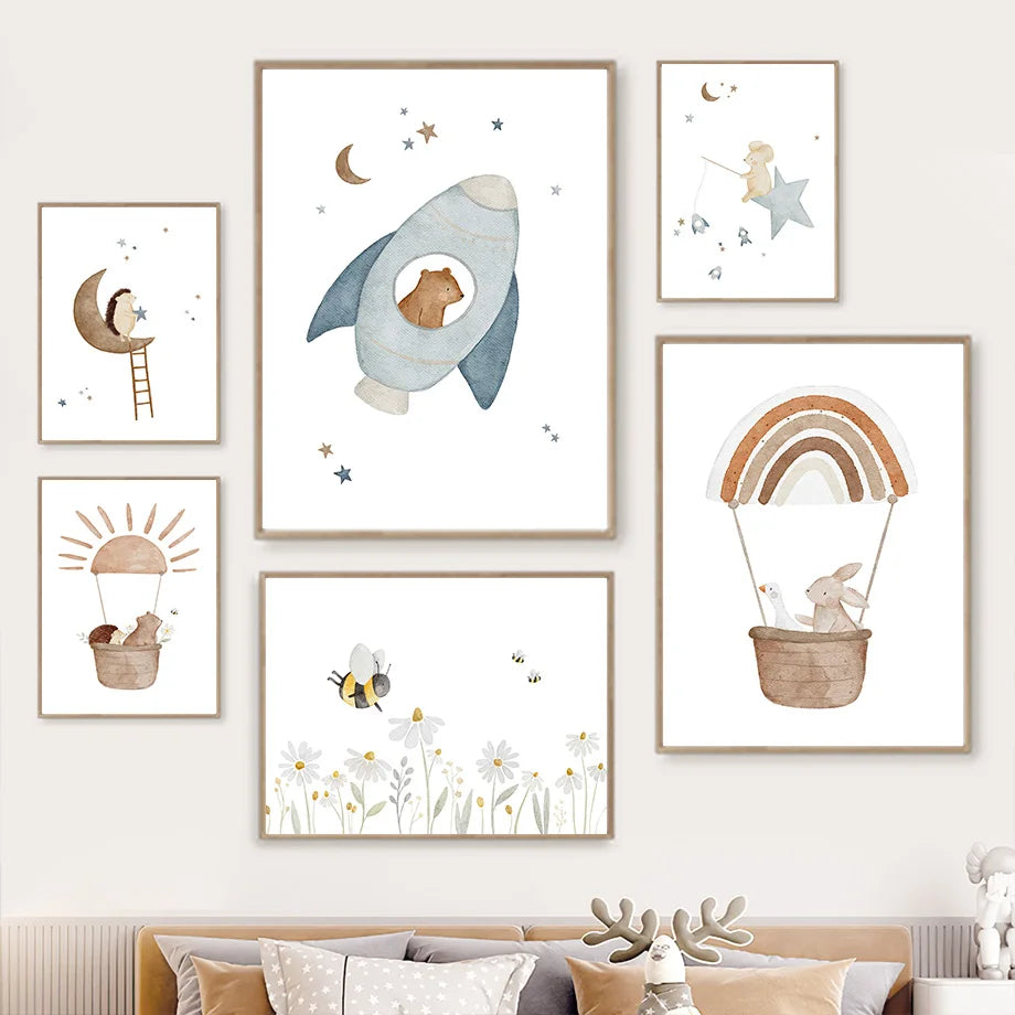 Bohemian Style Nursery Prints